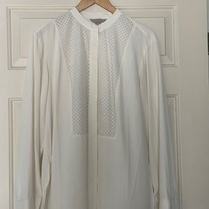 Medium light weight cream blouse